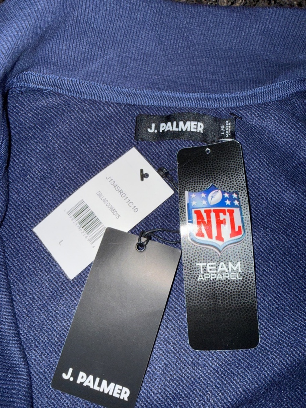 NWT J. Palmer Blue NFL Team Apparel Dallas Cowboys Jacket - Picture 8 of 9